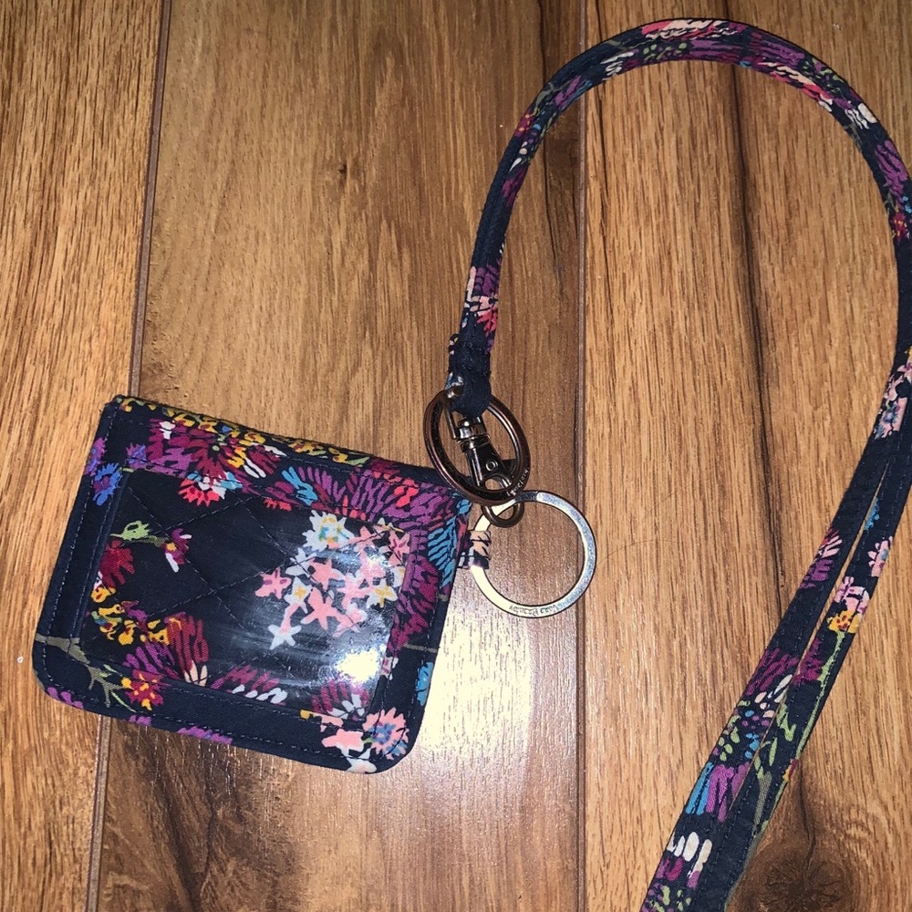 Vera Bradley Lanyard w/ ID Wallet
